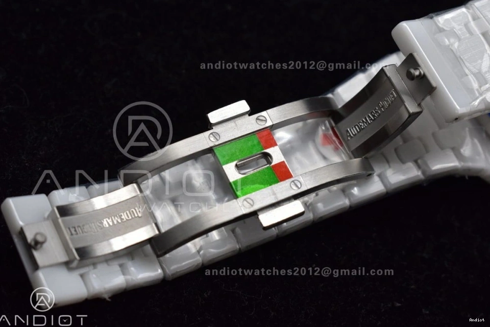 26579cb on Best Royal Perpetual APSF Ceramic Edition Oak Calendar White Bracelet A5134 Ceramic 0217